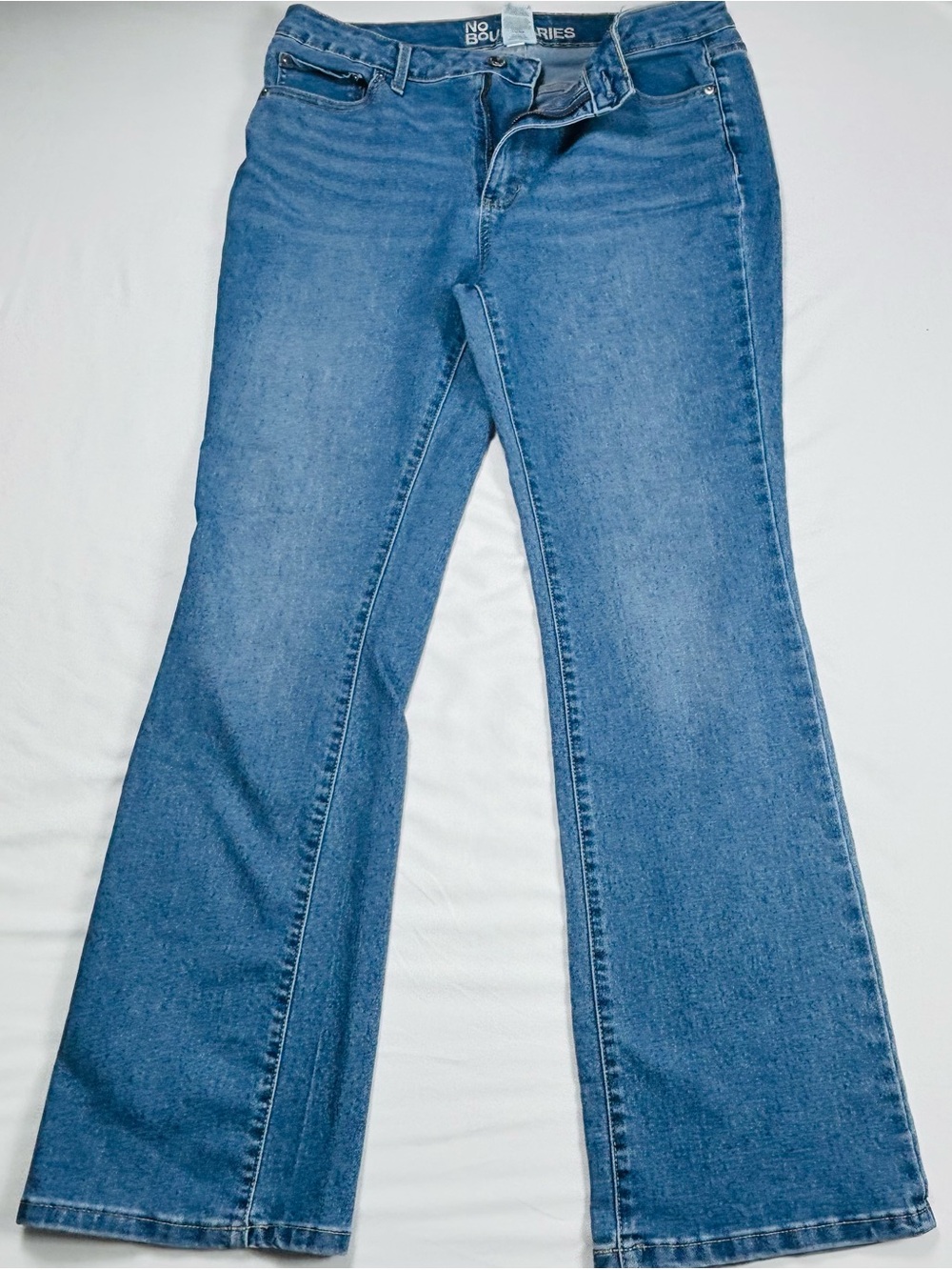 No Boundaries Women's Blue Flared Jeans